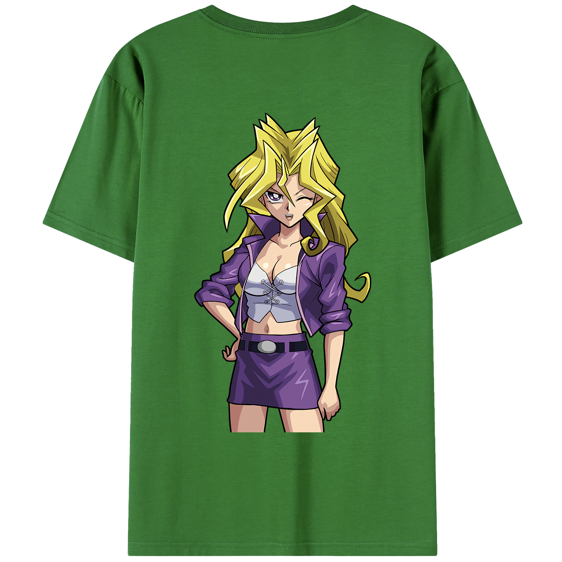 遊☆戯☆王 Yu-Gi-Oh! レディース半袖Tシャツ(バックプリント)